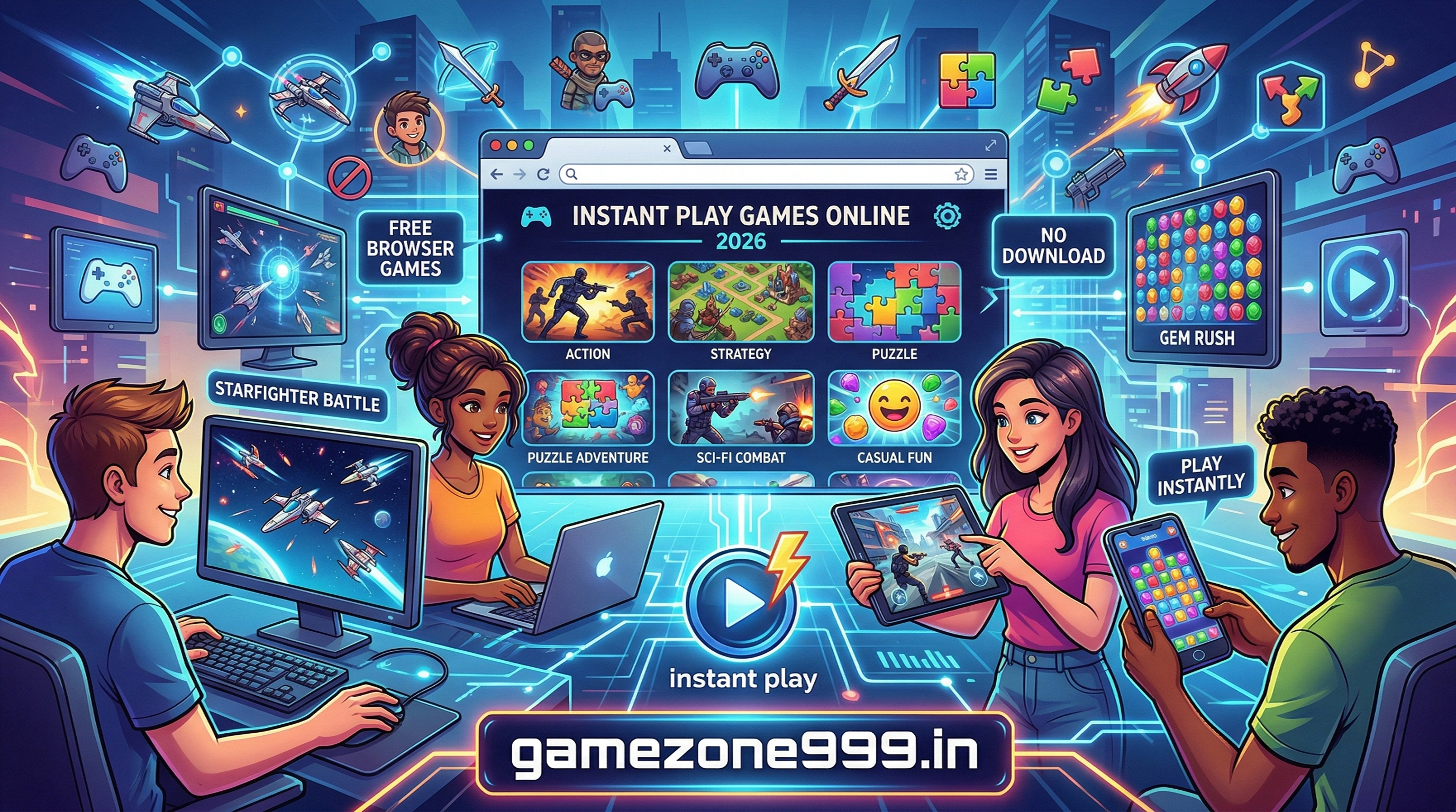Instant Play Games Online – Play Free Browser Games Instantly in 2026